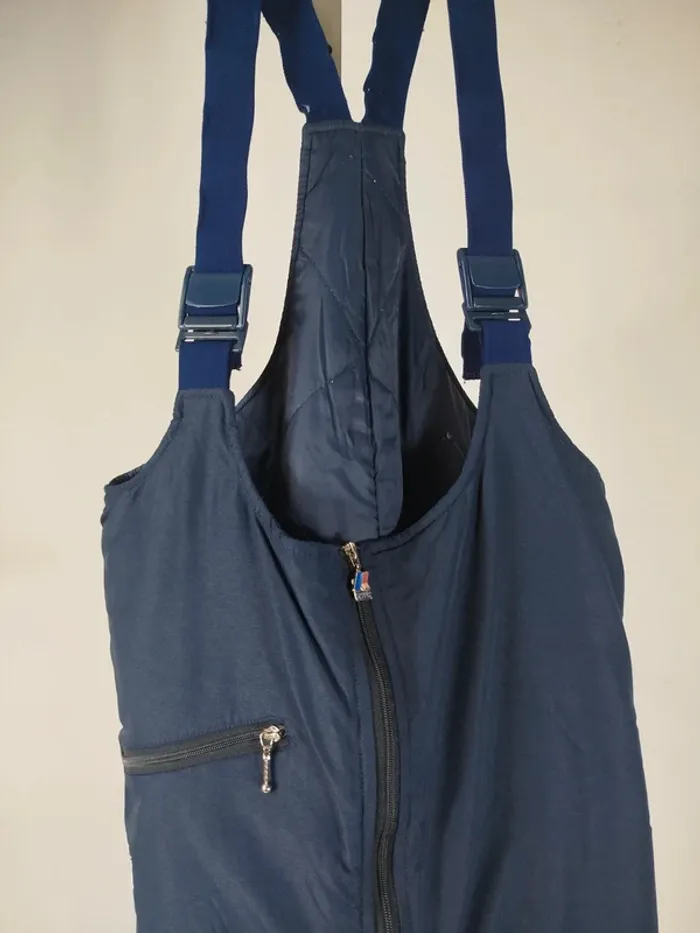 Salopette ski K-WAY Vintage Pantalon à bretelle snowboard Homme L Bleu Marine A217 - photo numéro 2