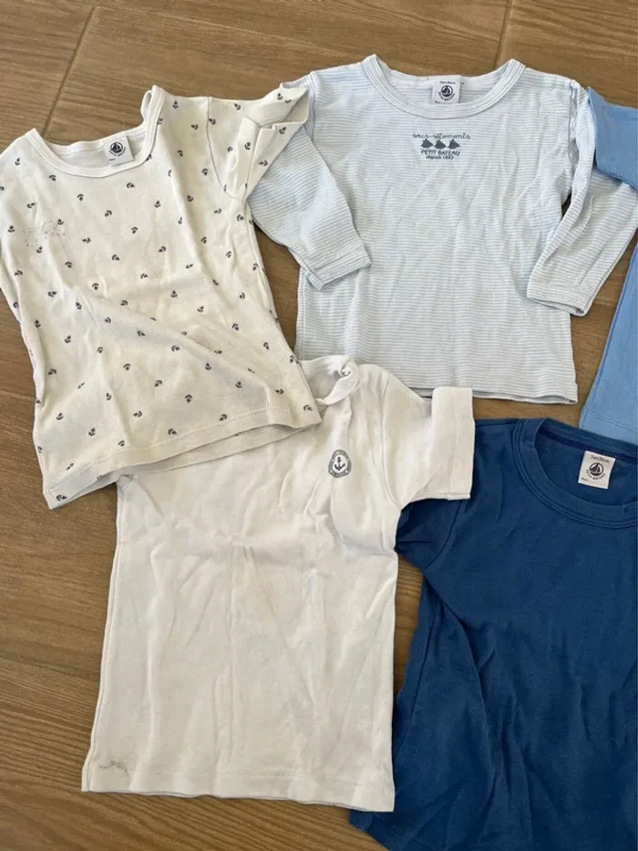 Lot petit bateau 7 tricots de peau - photo numéro 6