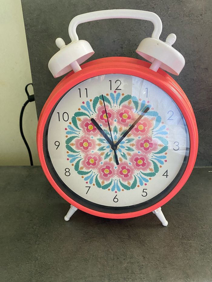 Horloge réveil floral - photo numéro 2