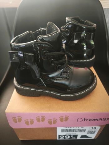 Bottines vernis noir