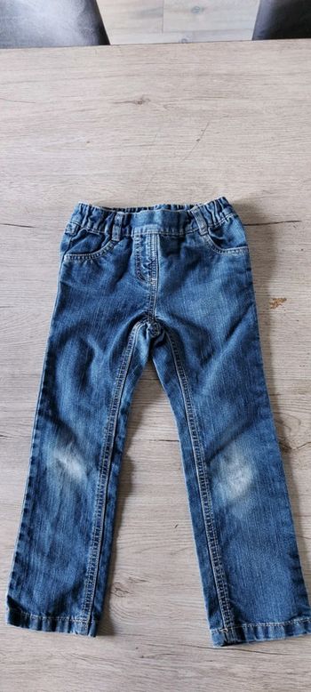 Jean s bleu fonce, coupe droite, NKY, 4 ans