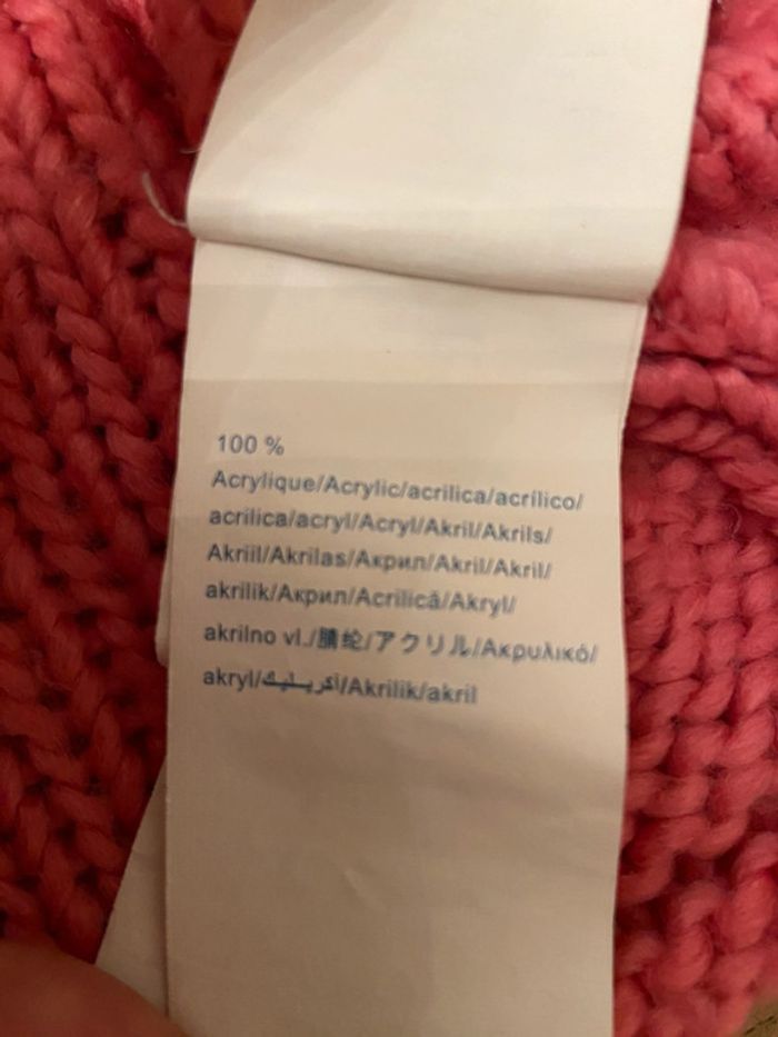 Ensemble 4/8 ans snood/cape et moufles à pompons fuschia Okaïdi - photo numéro 14