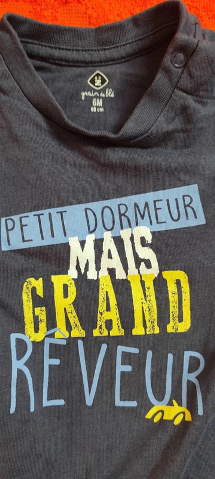 Tee-shirt manches longues Z Grain de Blé 6 mois - photo numéro 2