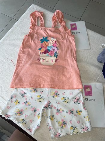 Ensemble, petit bateau, sergent Major 8-10 ans