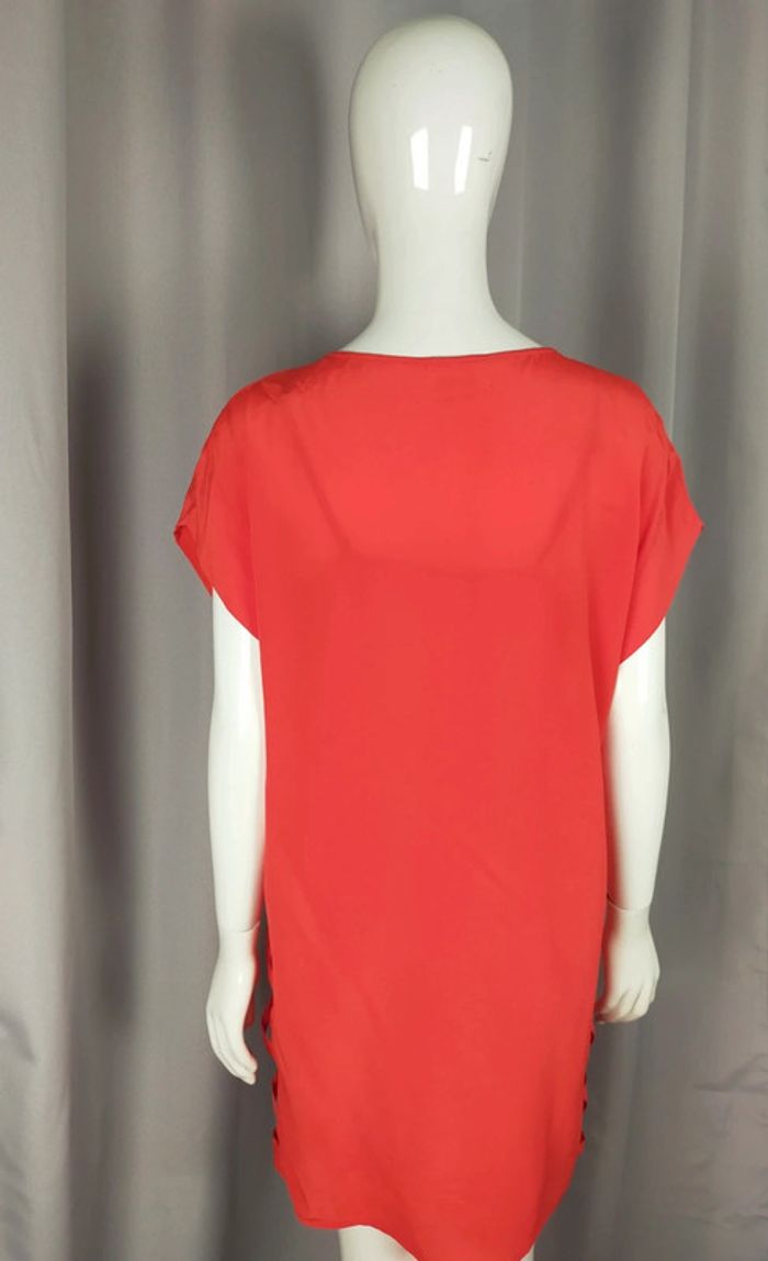 Robe rouge 100 % soie – Bel Air – Taille 2 - photo numéro 8