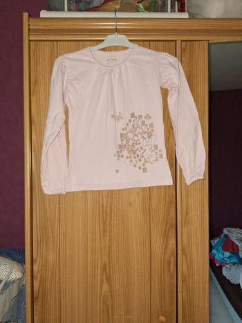 Haut manches longues rose in  extenso