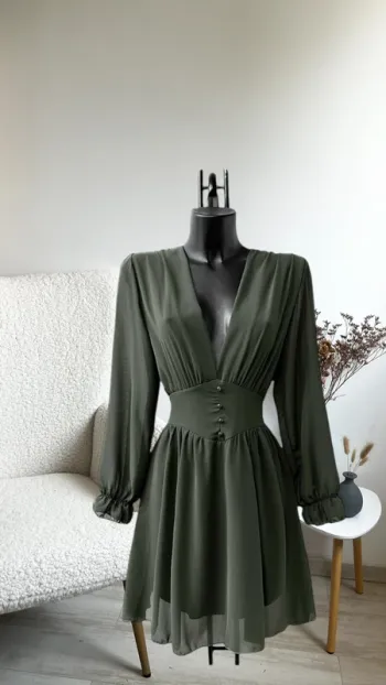 Robe kaki taille unique