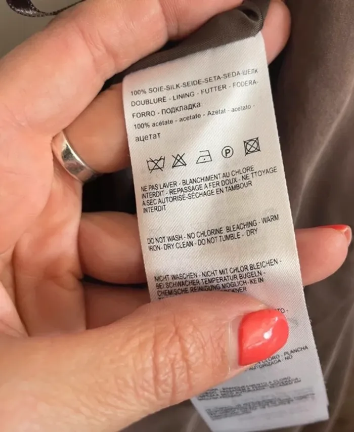 Kookai jupe marron en soie Femme Taille 40 - photo numéro 4