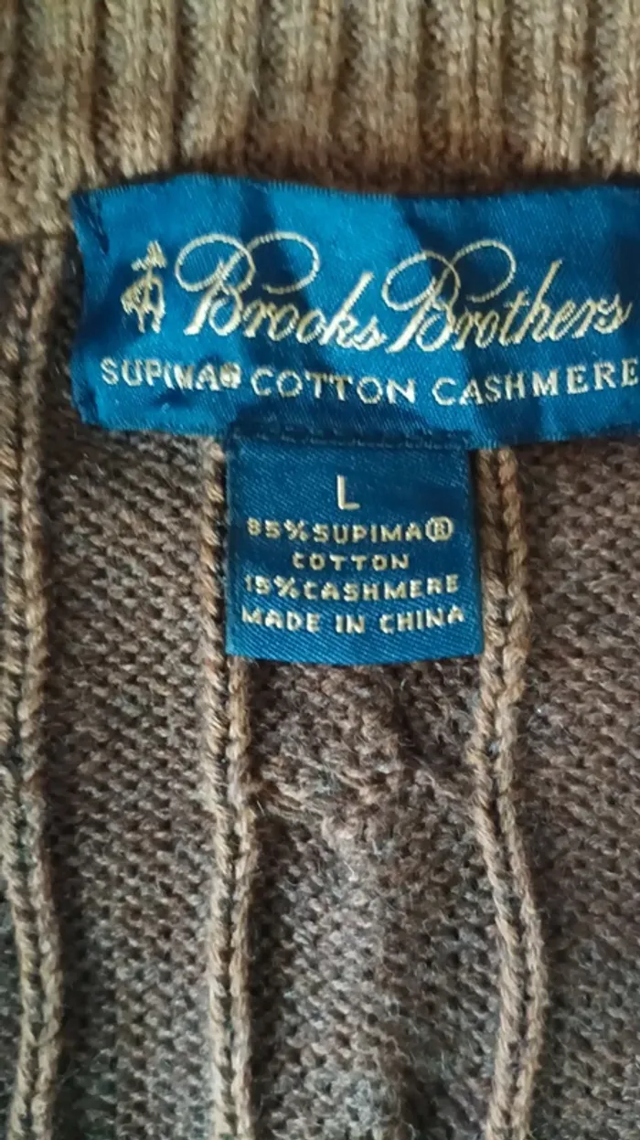 Pull torsadé Brooks brothers - Taille L - photo numéro 4