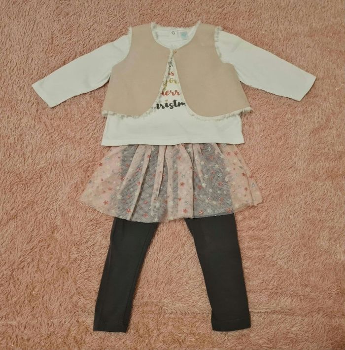 Ensemble fille 3 pièces 18 mois