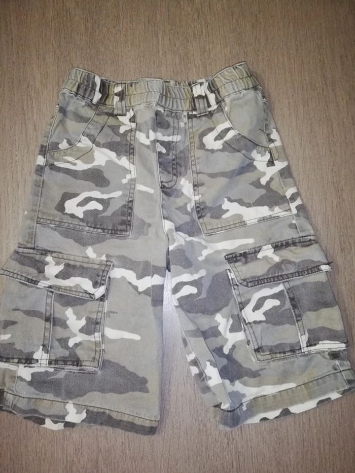 Short camouflage coton