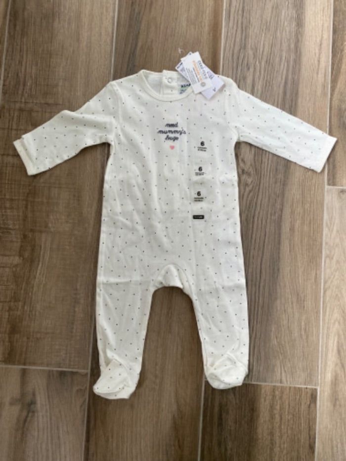 Pyjama coton 6 mois neuf