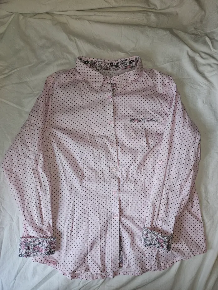 Chemise rose a motif - photo numéro 2
