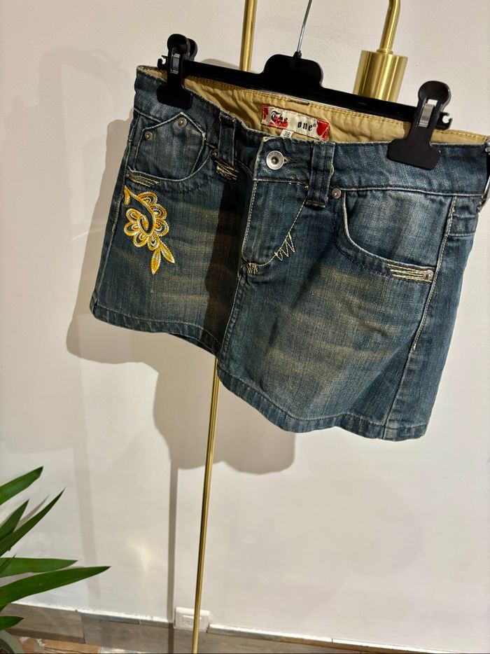 Jupe en jeans taille 38 - photo numéro 3