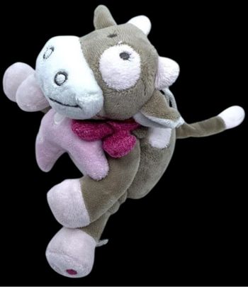 ❤️Doudou Peluche Musical NOUKIE'S Noukies Vache Rose Beige Marron Lune