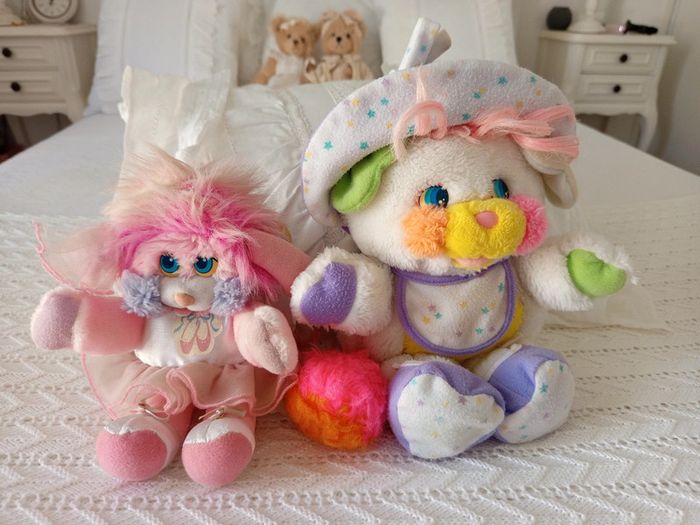 Lot peluches Popples, bébé et danseuse - photo numéro 18