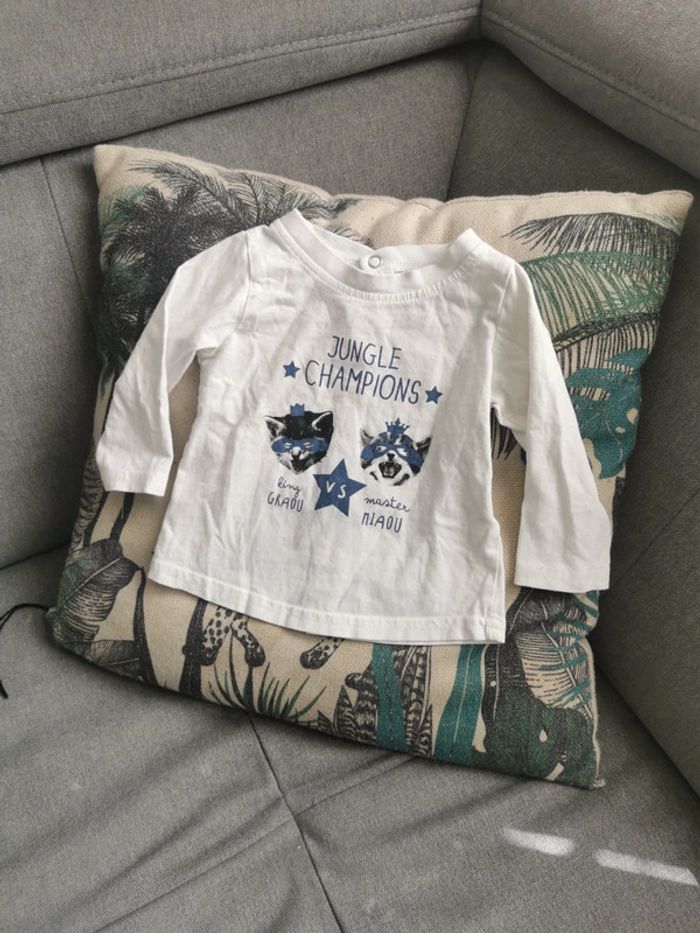 Tee shirt manches longue tape a l'œil - photo numéro 2