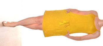 robe débardeur jaune uni décontractée taille M