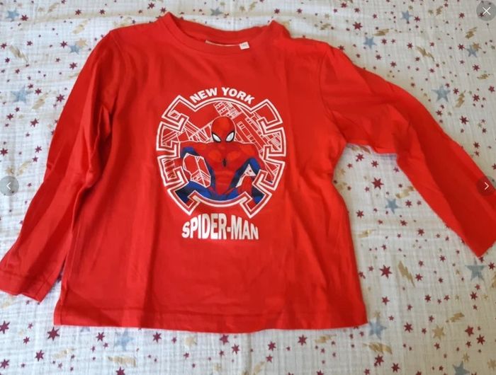 T-Shirt ML Spiderman 4 ans