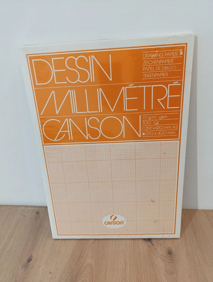 Carnet dessin Canson millimétré A3 - photo numéro 3