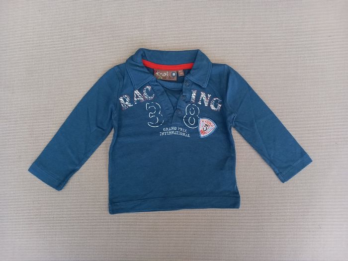 Polo manches longues garçon 62cm