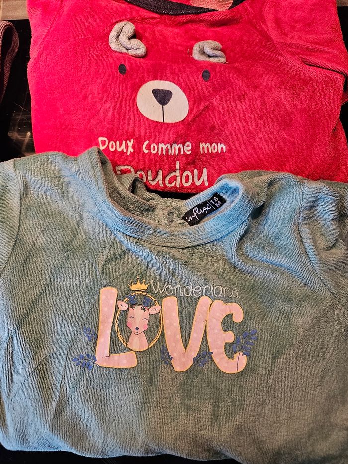 Lot de 4 pyjamas une pièce chaud - photo numéro 3