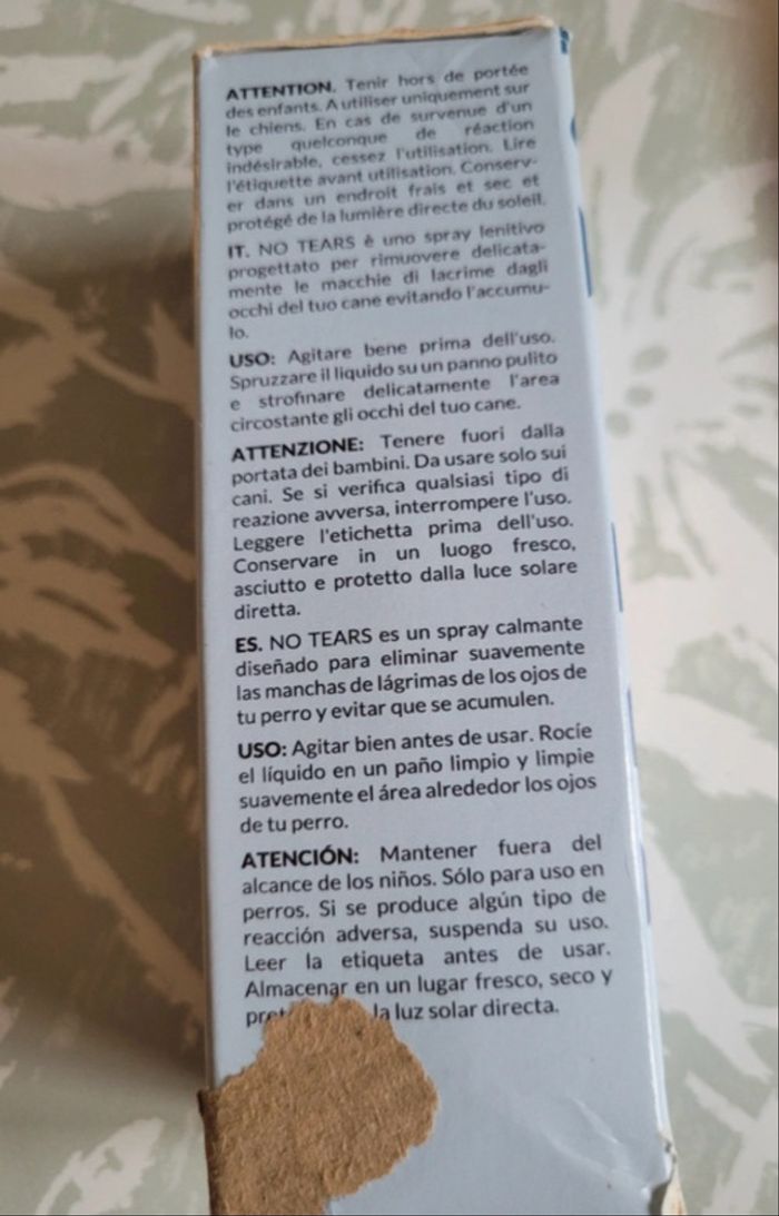 Spray apaisant pour les yeux des chiens 100ml - photo numéro 2