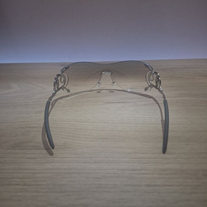 Lunettes de Soleil Serpent Transparent - Y2K Vintage 90s-2000s - Unisexe Sunglasses - Verres Teintés  Blanc - photo numéro 3