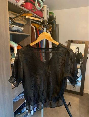 Haut court transparent