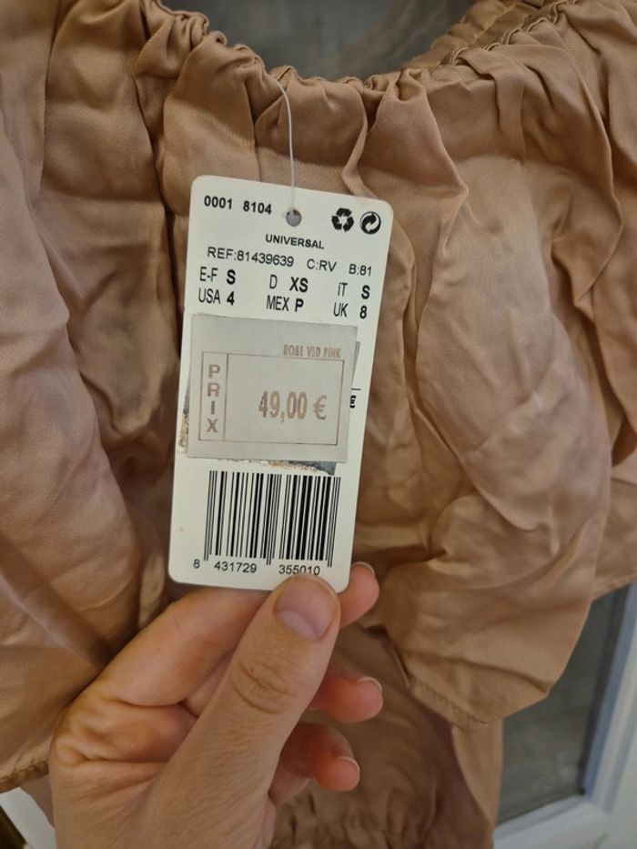 Robe rose poudrée neuve Mango TS - photo numéro 3