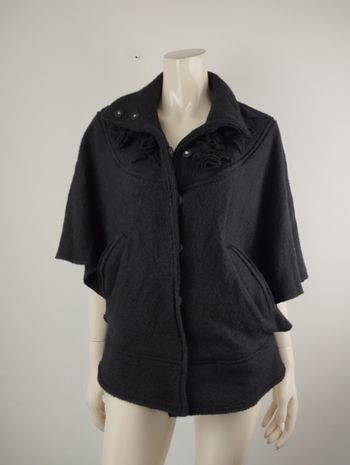 Manteau ou poncho en laine taille 40