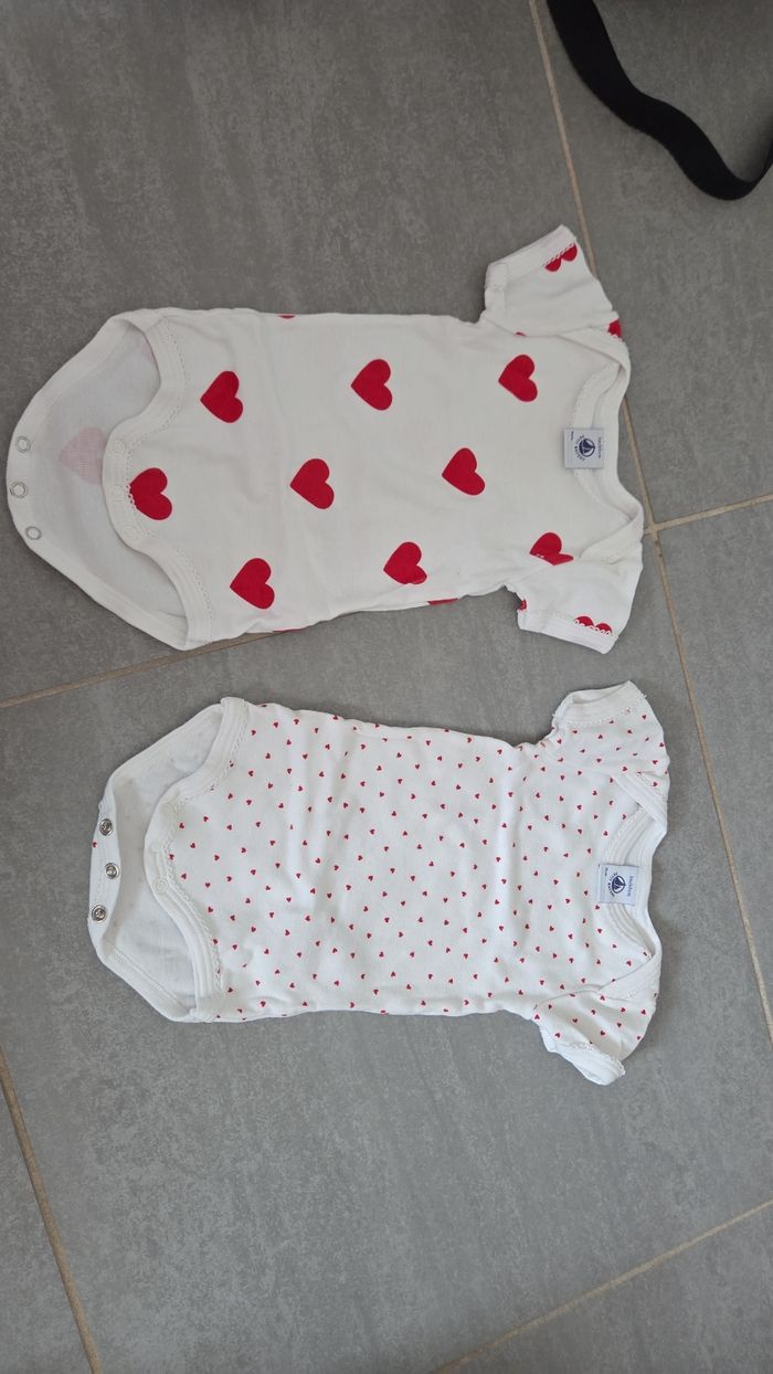 Lot de 2 body petit bateaux 3mois