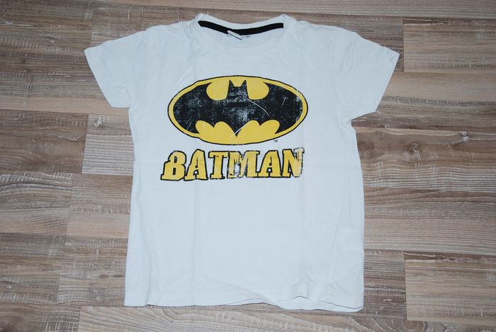 T-shirt coton blanc Batman 7-8 ans garçon
