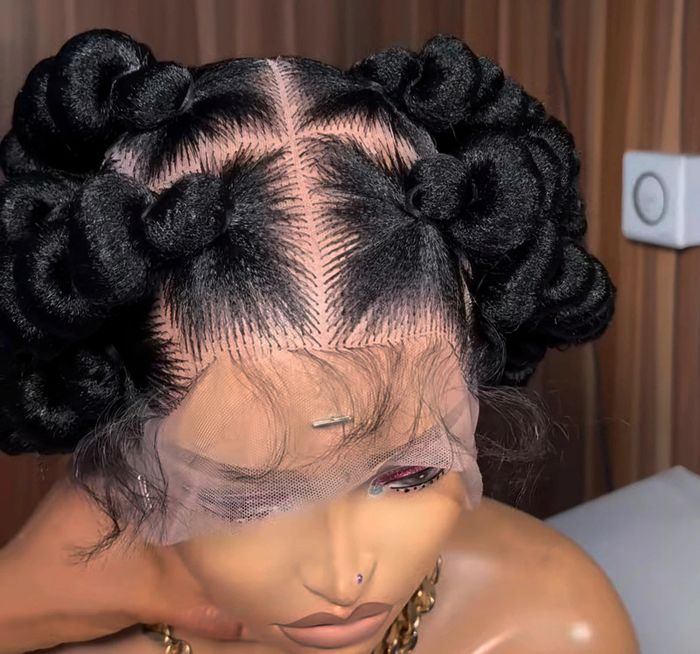 Perruque full lace wig tresses bantu knox fulani braids bohoo braids - photo numéro 2