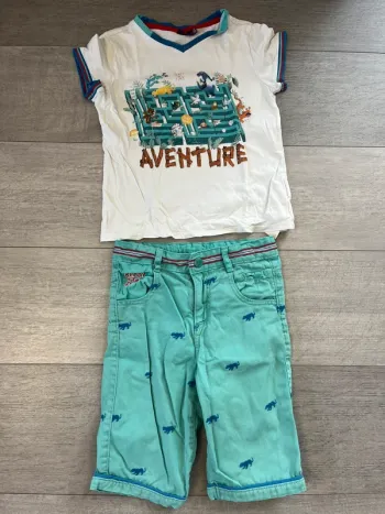 Ensemble été sergent major garçon short t shirt 8 ans