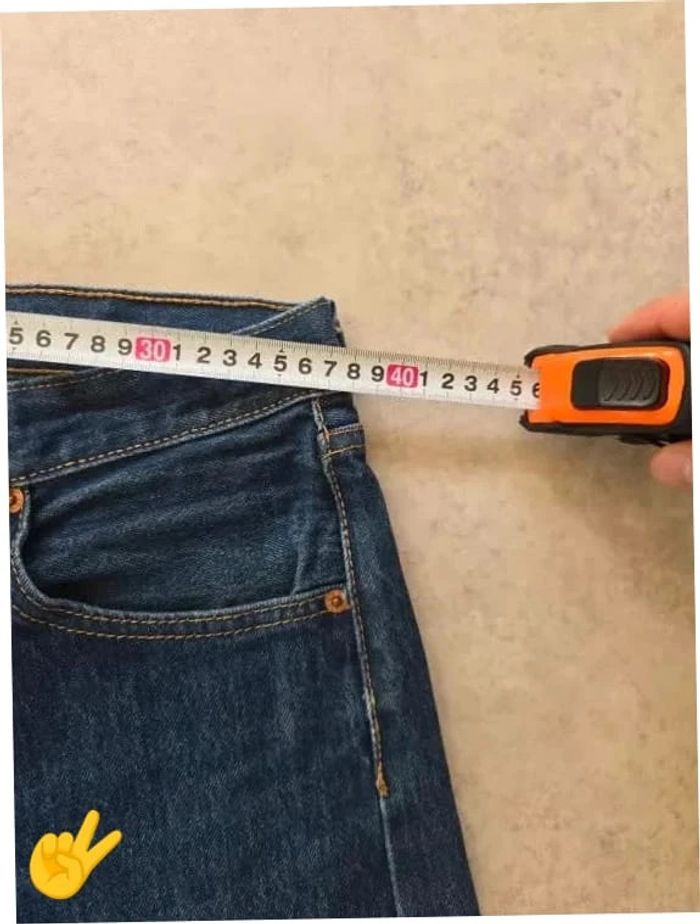 Short Levi's 501 W32 FR42 Bleu marine Homme Men SHO168b - photo numéro 4