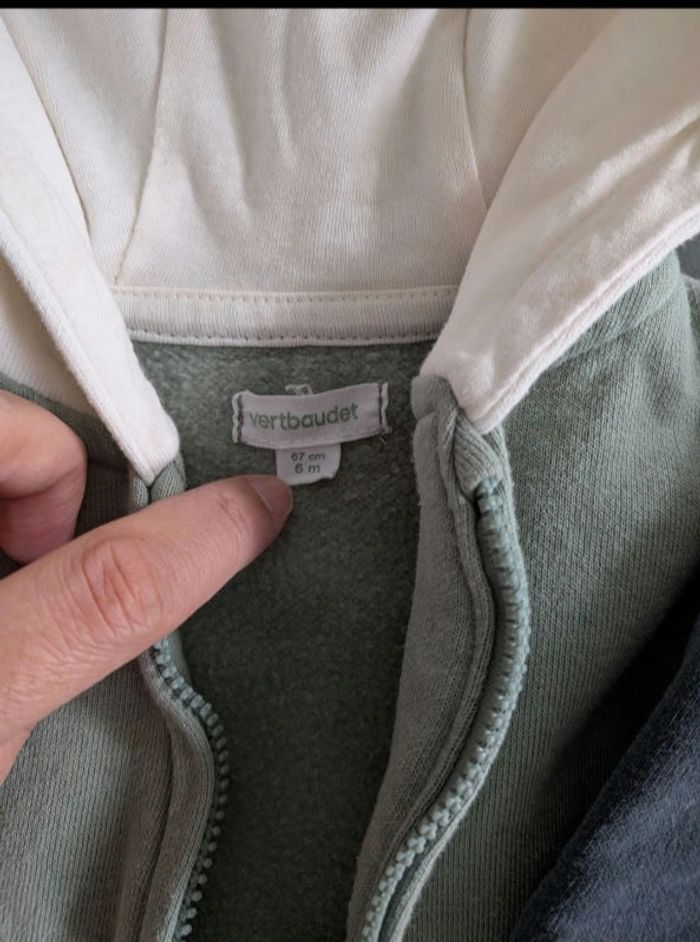Sweat vert baudet 6 mois - photo numéro 2