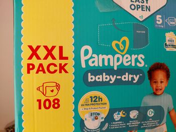 Pampers xxl pack gigapack taille 5 babydry 