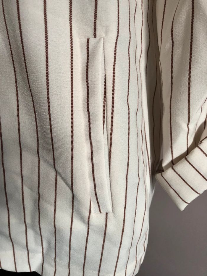 Blazer écru et marron Tally Weijl 36 - photo numéro 4