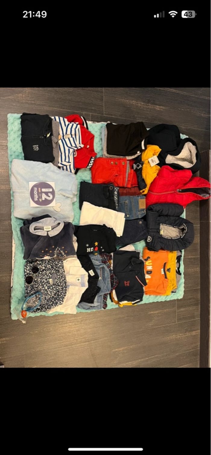 Lot vêtement garçon 12 mois
