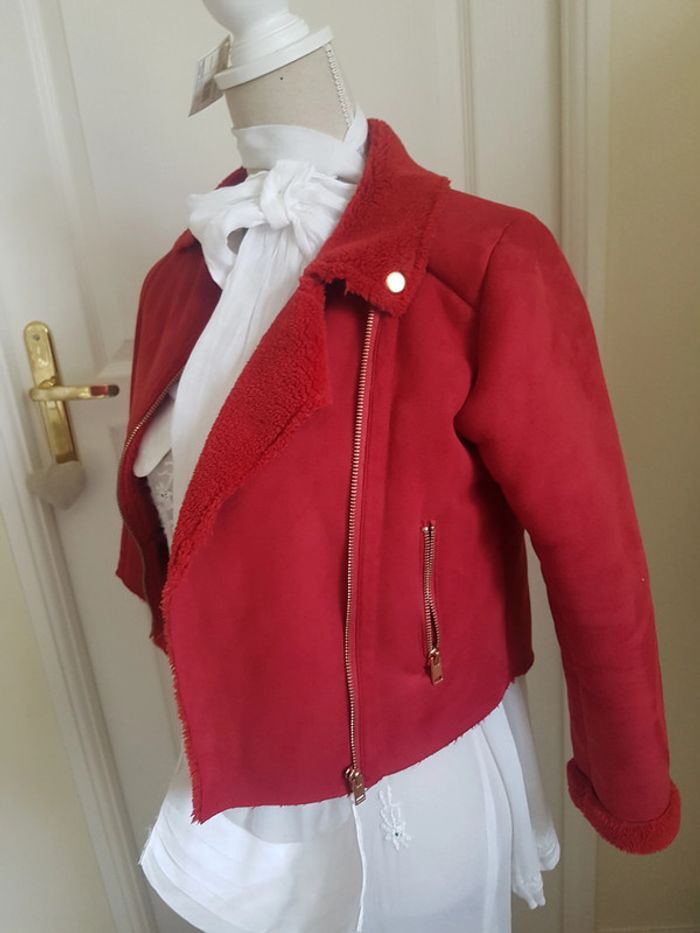 Manteau type motard IKKS fille 10 ans - photo numéro 2