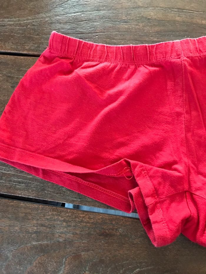 Short rouge, Disney, taille S - photo numéro 2