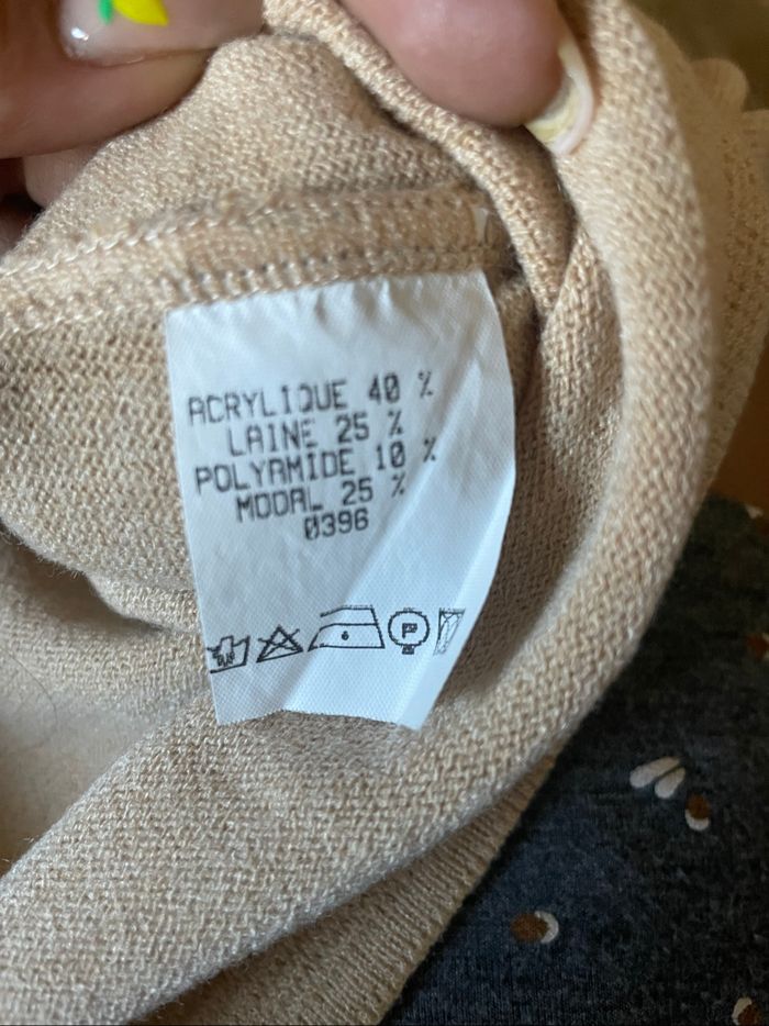 Pull beige - photo numéro 2