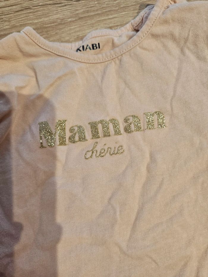 T-shirt bb Maman 24m - photo numéro 2