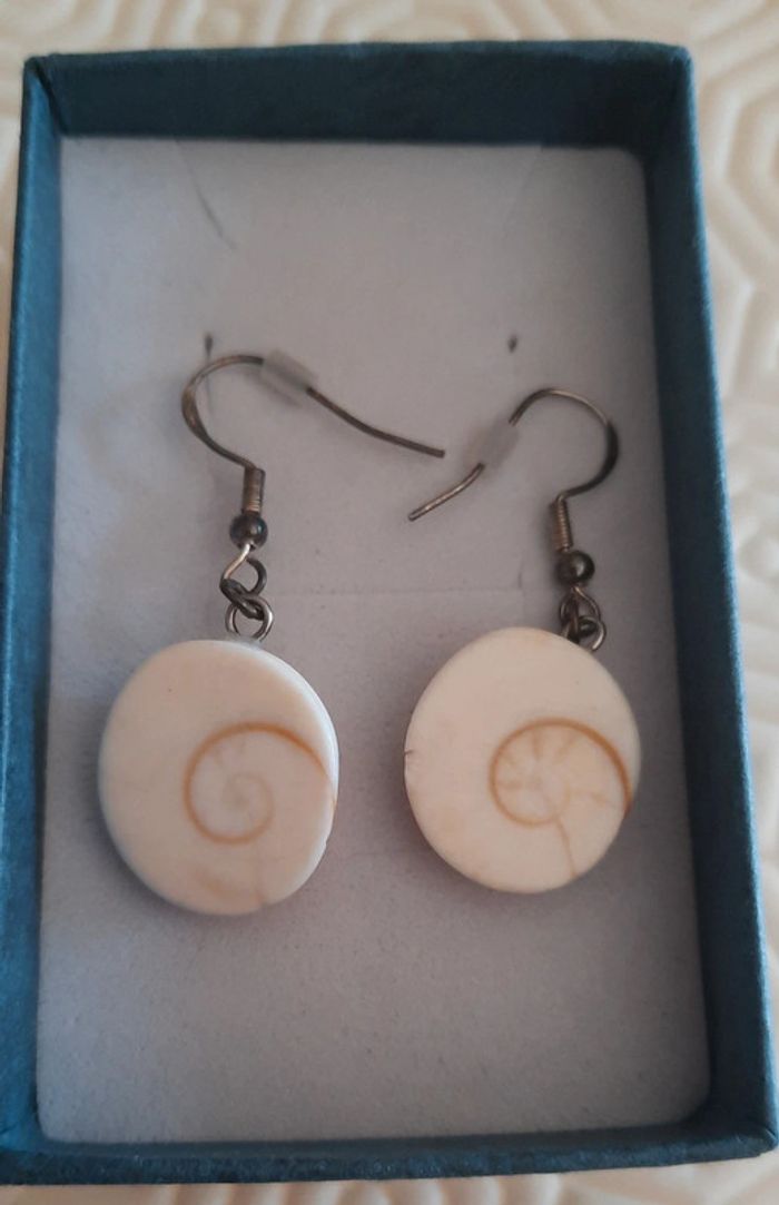 Boucle d'oreilles oeil de sainte Lucie Corse - photo numéro 4