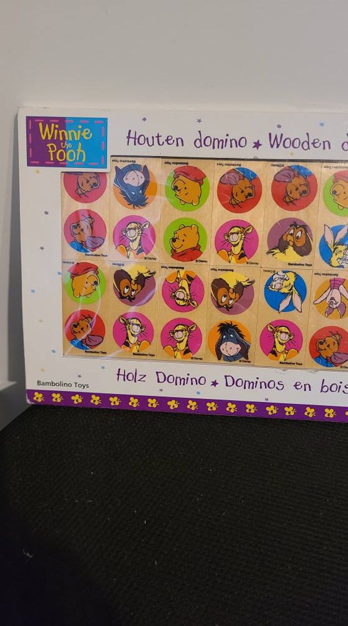 Domino en bois "Winnie l'ourson" - photo numéro 2