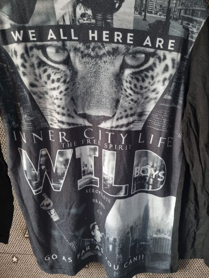 T-shirt manches longues imprimée léopard 14ans - photo numéro 4
