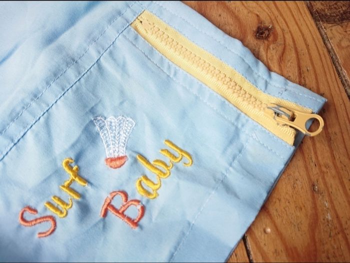 Short été bleu clair et jaune 18 mois garçon - photo numéro 4