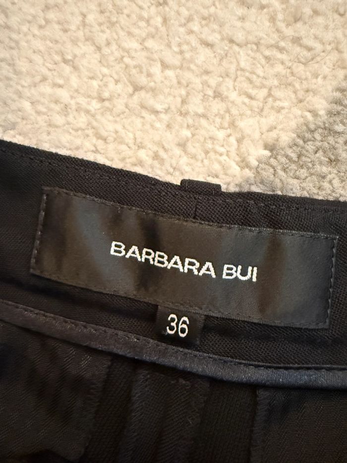 Pantalon à jambes larges en laine Barbara Bui Taille 36 - photo numéro 3