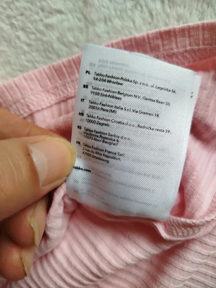 Haut col carré rose Takko taille M - photo numéro 5